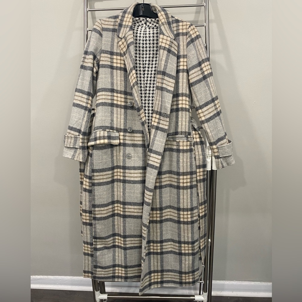 Long coat, casual style, size M